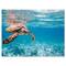 Designart - Large Hawksbill Sea Turtle - Abstract Canvas Art Print